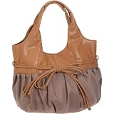 [カシュカシュ] cachecache 合皮×サテン手提