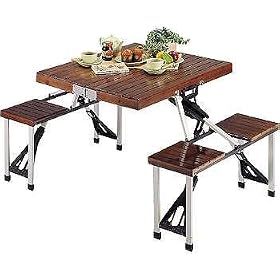 �L���v�e���X�^�b�O(CAPTAIN STAG) �u�����` �����s�N�j�b�N�e�[�u�� �u���E�� M-3728