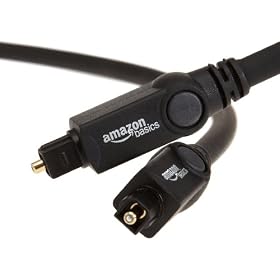 Amazonベーシック TOS-Link(トスリンク) デジタルオーディオ オプティカルケーブル (1.8m)