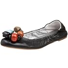 Calvin Klein Women's Lebra Ballet Flat With Bead Ornament