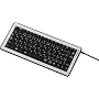ELECOM �p���^�O���t��USB&PS/2�L�[�{�[�h ���{��84�L�[�~�j�L�[�{�[�h �V���o�[ TK-UP84CPSV