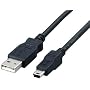 ELECOM �t�F���C�g����USB�P�[�u�� USB(A)�I�X-USB(miniB)�I�X 0.3m USB-FSM503