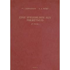 【クリックでお店のこの商品のページへ】Eine Steuerliste Aus Pheretnuis (Studia Amstelodamensia Ad Epigraphicum， Lus Antiquum Et Papyrologicam Pertinentia， 33) [ハードカバー]