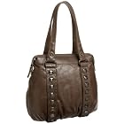 SONDRA ROBERTS NEW YORK Leather Tote with Hematite