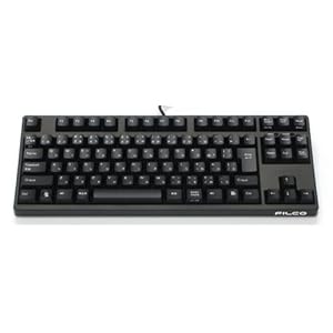 【クリックで詳細表示】FILCO Majestouchテンキーレス メカニカルキーボードUSB＆PS2両対応 日本語91キー・かな印字あり Nキーロールオーバー 独CherryMX黒軸スイッチ ブラック FKBN91ML/JB