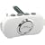 DRETEC ��񂵃P�[�^�C�[�d �X�������W�I���C�g(�h�H�^�C�v) �z���C�g PR-310WT