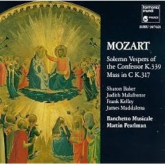 Mozart: Solemn Vespers of the Confessor K. 339; Mass in C K. 317
