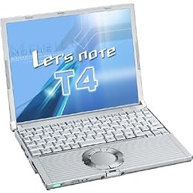 Panasonic Let's note T4 (Centrino P-M753, 512MB, 12.1"TFT, ����LAN)[CF-T4GW5AXR]