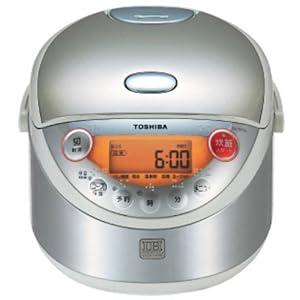 【クリックで詳細表示】TOSHIBA 0.63L IH保温釜 シルバー RC-6PGS(S)