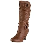 Wild Diva Reva-20 Slouchy Buckle Boot