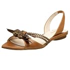 All Black Women's Little Braid Sandal