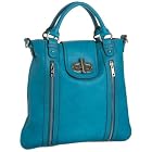 melie bianco purse turquoise teal handbag tote endless.com