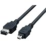 ELECOM �t�F���C�g����IEEE1394[6pin-4pin]�P�[�u�� 1.0m IE-FS461