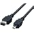 ELECOM �t�F���C�g����IEEE1394[6pin-4pin]�P�[�u�� 1.0m IE-FS461