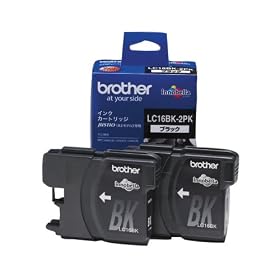 �u���U�[�H�� �C���N�J�[�g���b�W LC16BK�C���N 2�p�b�N LC16BK-2PK