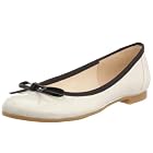 [ベルフローリー] BELL FLORRIE リボン付きエナメルバレーシューズ