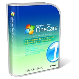 Windows Live OneCare 2.0 �ʏ�� �i3���[�U�[�Ή��j