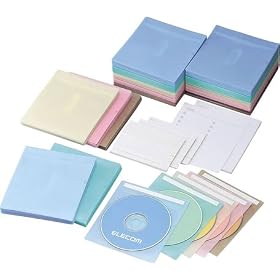 ELECOM �s�D�zCD�EDVD�P�[�X(���ʎ��[) 300������ 5�F�p�b�N CCD-016XL5C