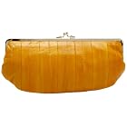 Latico Eel Skin Framed Clutch