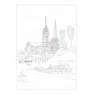 大人の塗り絵 フランスの風景編 大型本 Cutegoods