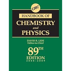 【クリックで詳細表示】CRC Handbook of Chemistry and Physics， 89th Edition