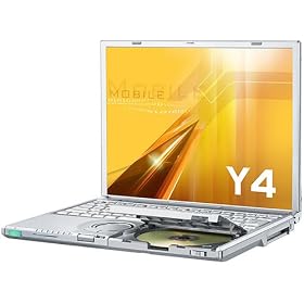 Panasonic Let's note Y4 (P-M 758, 512MB, DVD/CDRW, 14.1"TFT, ����LAN, XP Pro) [CF-Y4GW4AXS]