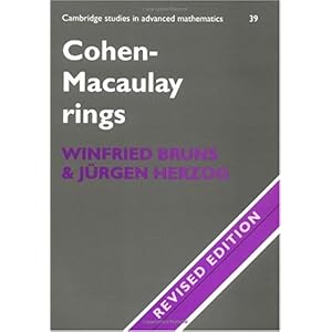 【クリックで詳細表示】Cohen-Macaulay Rings (Cambridge Studies in Advanced Mathematics) [ペーパーバック]