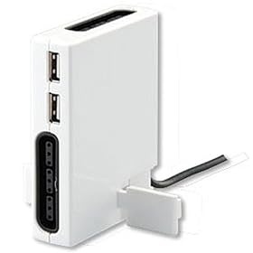 ���A�X PS2�R���g���[���ϊ��A�_�v�^ �z���C�g JOX-UH305W