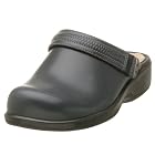 Softwalk Women's Eclipse Clog with Tooling Strap,Navy,13 W