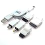 Rix e Charger FOMA/SoftBank/au/miniUSB/Dslite/PSP/iPod�p USB�[�d�P�[�u�� �z���C�g RX-LBJC6WH