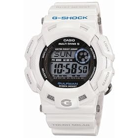 CASIO (�J�V�I) �r���v G-SHOCK GULFMAN �^�t�\�[���[ �d�g���v MULTIBAND5 GW-9100P-7JF Men in Ice White
