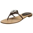 Nine West Women's Rufus Flat Jeweled Sandal