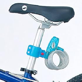 【クリックで詳細表示】GORIN(ゴリン) トルネード形ワイヤー錠200 G208W Φ8 ブルー