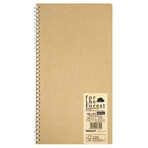 【クリックで詳細表示】ナカバヤシ FSC認証 Wリングノート クラフト A4スリム A罫 COC-WA4S-30CA