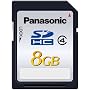 Panasonic SDHC�������[�J�[�h 8GB RP-SDP08GJ1K