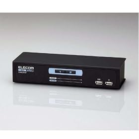 ELECOM DVI-I�Ή��R���s���[�^�ؑ֊� KVM-DVU2