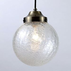 【クリックで詳細表示】P200ヒビ CL クリア ガラスペンダントライト