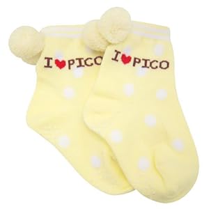 【クリックで詳細表示】フリート ピコベビー ボンボンソックス 9～14cm イエロー PB-SO-YE