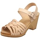 swedish hasbeens Women's Wedge Heel Wedge Ankle Strap Sandal