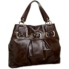 Perlina Pleated Glazed Tote