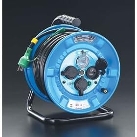 【クリックで詳細表示】100Vx30m[屋外型/ブレーカー付]電工ドラム
