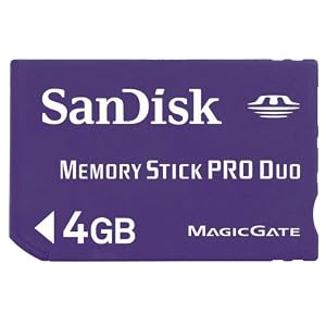 SanDisk MemoryStick Pro Duo 4GB SDMSPD-4096-J61