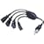 ELECOM AC�A�_�v�^��4�Ȃ���P�[�u�� �u���b�N T-AD4BK