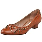 Pura Lopez Women's R627 Low Heel Pump W/Studs