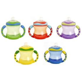 Nuby �c�C���n���h���E�J�b�v 240ml (�C�G���[�E�O���[���E�p�[�v���E�u���[�E���b�h�̂���1�F�B�F�͂��܂����B)