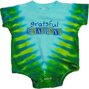 【クリックでお店のこの商品のページへ】グレイトフルデッド ダンシングベア グレイトフルベイビー タイダイロンパー 1歳児向け (Grateful BABY TD ROMPER PR 24M)： ベビー＆マタニティ