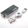 Rix Specchio USB&���d�r�� �g�я[�d�� FOMA�p �z���C�g RX-JUK664FWH