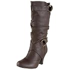 Wild Diva Reva-20 Slouchy Buckle Boot