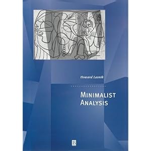 【クリックで詳細表示】Minimalist Analysis (Generative Syntax)： Howard Lasnik： 洋書