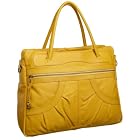 Latico Nappa Solid Double Pleat Pocket Tote